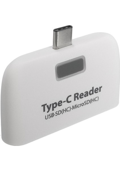 3IN1TYPE C USB - C USB 2.0 Tf Mikro Sd Otg Kart Okuyucu Macbook Telefon Tablet Beyaz (Yurt Dışından)
