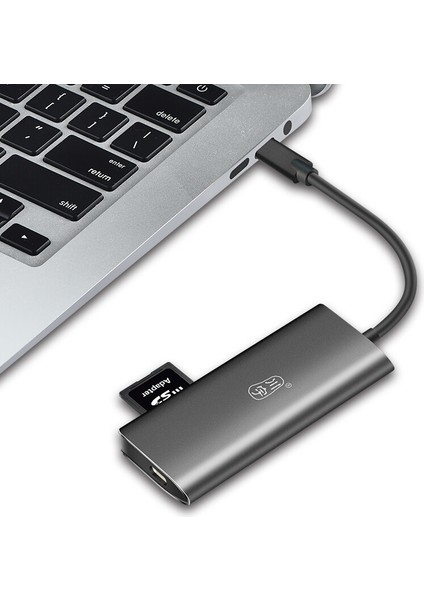 Kamera Parçaları Kawau H330 5 - In - 1 Type - C - 2 - Port USB 3.0 Pd3.0 Otg Hub Sd Tf Kart Okuyucu (Yurt Dışından)