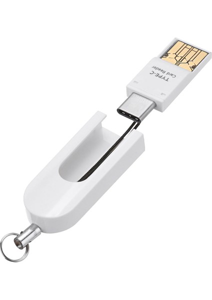 Iki Bir USB 3.1 Tip C'den USB 2.0'a Mikro Sd Tf Kart Okuyucu Pc İçin Otg Adaptörü (Yurt Dışından)