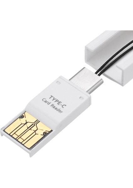 Iki Bir USB 3.1 Tip C'den USB 2.0'a Mikro Sd Tf Kart Okuyucu Pc İçin Otg Adaptörü (Yurt Dışından)