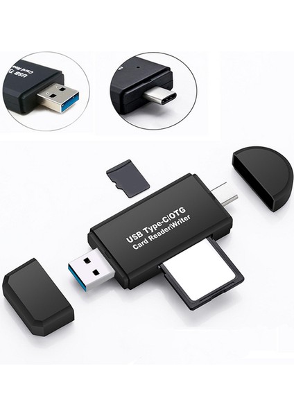 USB 3 0 Sd Kart Okuyucu Yüksek Hızlı Otg Sd Tf Kart Okuyucu Tip C Android Bilgisayar İçin Hafıza Kartı İçin Çok Fonksiyonlu (Yurt Dışından)