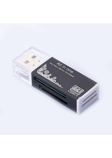 Te Sy - 638 Alüminyum Alaşımlı Kart Okuyucu USB 2.0 Metal Çakmak Kart Okuyucu (Yurt Dışından)