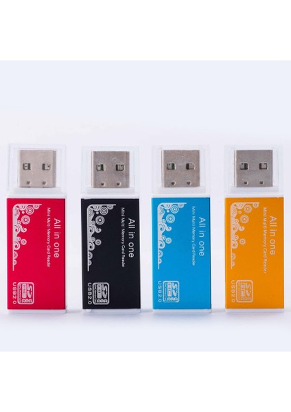 Te Sy - 638 Alüminyum Alaşımlı Kart Okuyucu USB 2.0 Metal Çakmak Kart Okuyucu (Yurt Dışından) modelleri