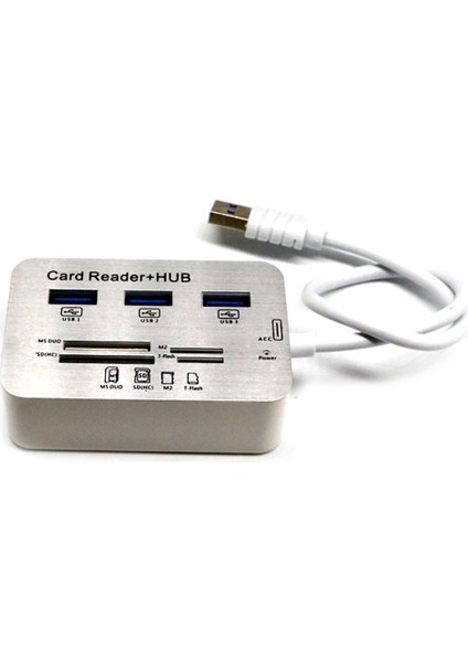 Port USB 3 0 Hub Ms Sd M2 Tf Çoklu 1 Bellek Kartı Okuyucu Adaptör Desteği Windows Xp 2000 Vista Wın 7 8 10 Mac Os Etc (Yurt Dışından)