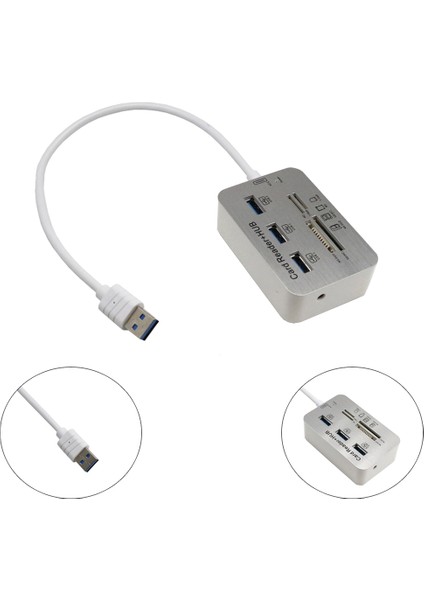 Port USB 3 0 Hub Ms Sd M2 Tf Çoklu 1 Bellek Kartı Okuyucu Adaptör Desteği Windows Xp 2000 Vista Wın 7 8 10 Mac Os Etc (Yurt Dışından)