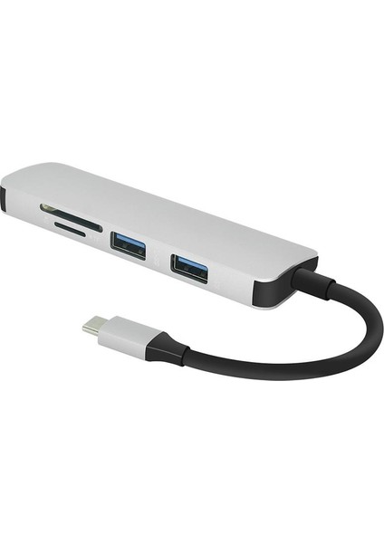 5'i 1 Arada USB 3.0 Dört Bağlantı Noktalı Mikro Adaptör Hub Kart Okuyucu Mikro USB Otg Combo (Yurt Dışından)