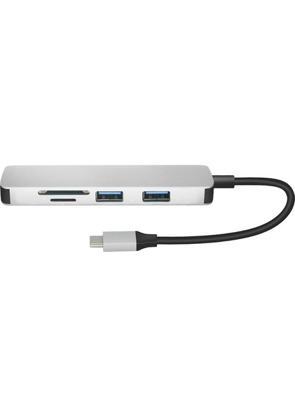 5'i 1 Arada USB 3.0 Dört Bağlantı Noktalı Mikro Adaptör Hub Kart Okuyucu Mikro USB Otg Combo (Yurt Dışından)