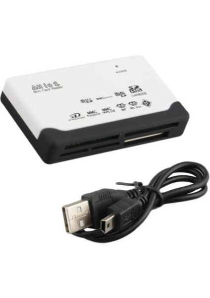Hepsi Bir Arada USB 2.0 Mikro Güvenli Dijital Tf Cf Mmc Kart Okuyucu Adaptörü Pc İçin (Yurt Dışından)