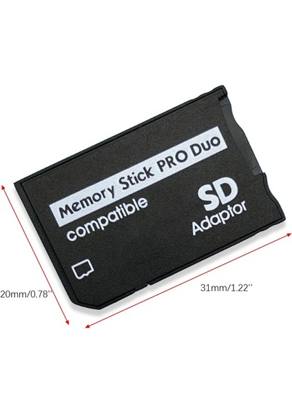 Bs Psp Memory Stick Tek Kart Tutucu Mikro Sd/Tf Kartı - Ms Adaptörü Ms Adaptörü (Yurt Dışından)