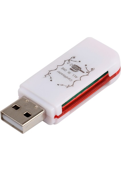 4'ü 1 Arada USB 2.0 Kart Okuyucu Tf/mmc/ms/m2 İçin Çok Bağlantı Noktalı Kart Okuyucu (Yurt Dışından)