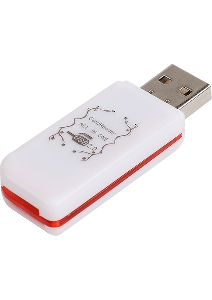 4'ü 1 Arada USB 2.0 Kart Okuyucu Tf/mmc/ms/m2 İçin Çok Bağlantı Noktalı Kart Okuyucu (Yurt Dışından)