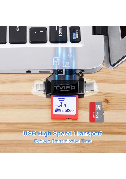 Kamera Parçaları Trail Camera Viewer Sd Tf Hafıza Kartı Okuyucu, Serigrafi Siyah (Yurt Dışından)