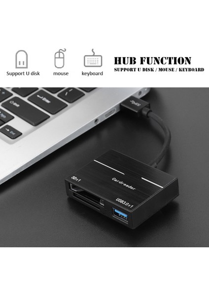 Yüksek Hızlı USB Tf Xqd Kart Okuyucu USB 3.0 Dönüştürücü Adaptör (Yurt Dışından)