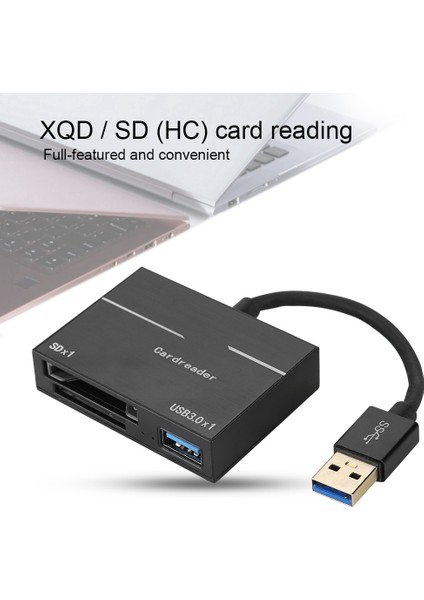 Yüksek Hızlı USB Tf Xqd Kart Okuyucu USB 3.0 Dönüştürücü Adaptör (Yurt Dışından)