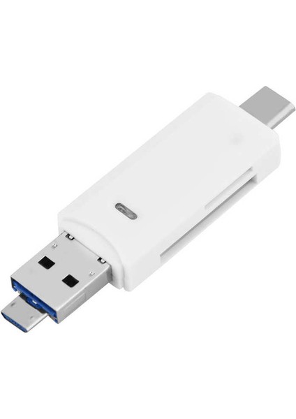 Sd Kart Okuyucu 3'ü 1 Arada USB 3.1 Tip C + Tf/micro Sd/sd İçin Mikro Bağlantı Noktası Otg Bellek Windows Xp/vısta/7/8/10 ile Uyumlu (Yurt Dışından)
