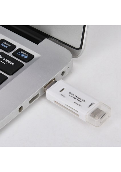 Mikro USB Kart Okuyucu Yeni Çok Işlevli 3'ü 1 Arada Tip - C Yüksek Hızlı İletim (Yurt Dışından)