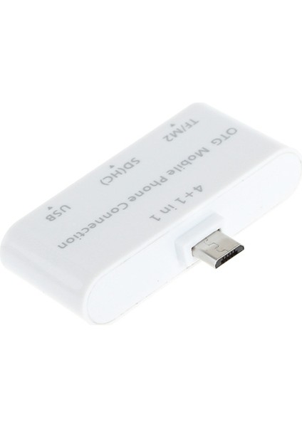 4'ü 1 Arada Mikro USB Otg Kart Okuyucu - Beyaz (Yurt Dışından) modelleri