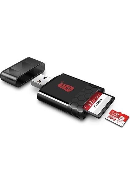 Kawau C362 Yüksek Hızlı USB 3.1 Uhs - Iı4.0 Sd Uhs - Iı4.0 Tf Mikro Sd Kart Okuyucu (Yurt Dışından)