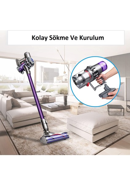 Dyson V8 Süpürge Bataryası 3000 Mah Li-Ion Muadil Batarya