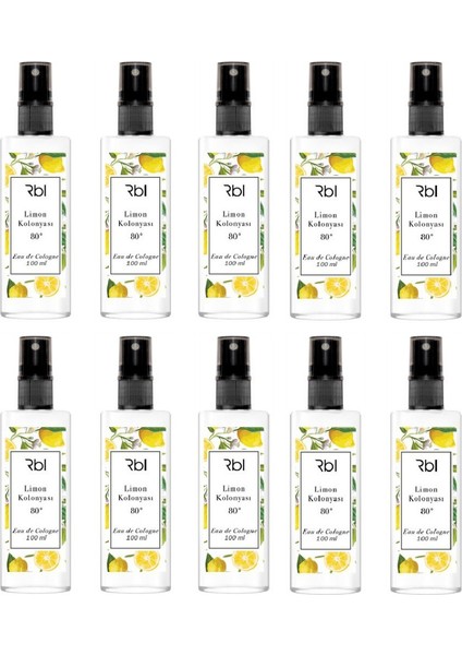 Limon Kolonyası 100ml 10'Lu Set