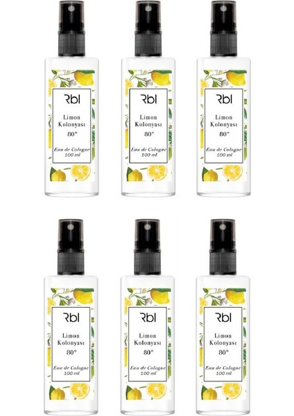 Limon Kolonyası 100ml 6'Lı Set fiyatları