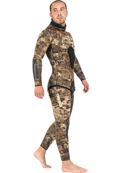 Legend Troox 5mm Neopren Dalış Elbisesi 3D Kamuflaj Desen ile Uzun Süreli Konfor