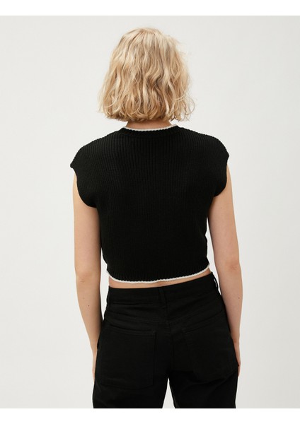 Crop Süveter Bisiklet Yaka fırsatları