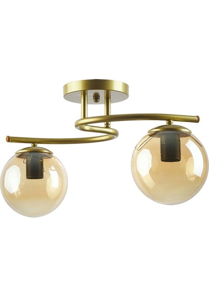 Luna Model Kapalı Glop Camlı Modern Plafonyer Avize