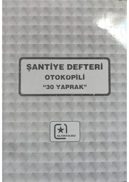 Santıye Defterı 20X28 2 Nusha 30 Sayfa