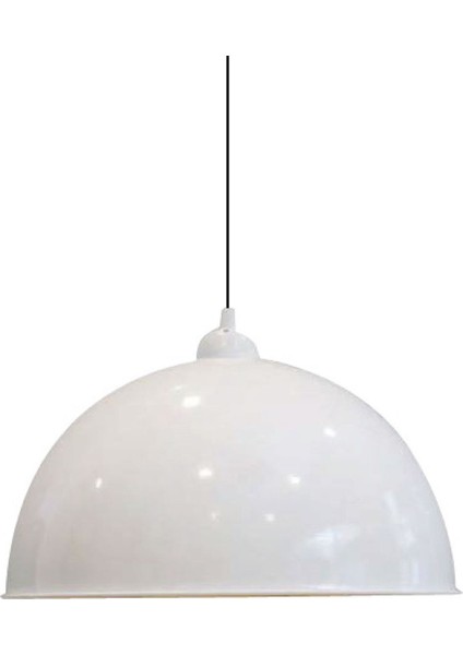 Retro Rustik Model Modern Metal Tekli Beyaz Sarkıt Avize Cafe