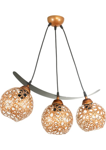 Tekli Selçuklu Motif Kayık Model Tarz Sarkıt Avize