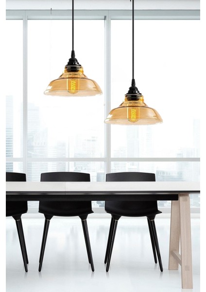 Special Model Ikili Dikdörtgen Siyah Modern Bal Camlı Sarkıt Avize fiyatları