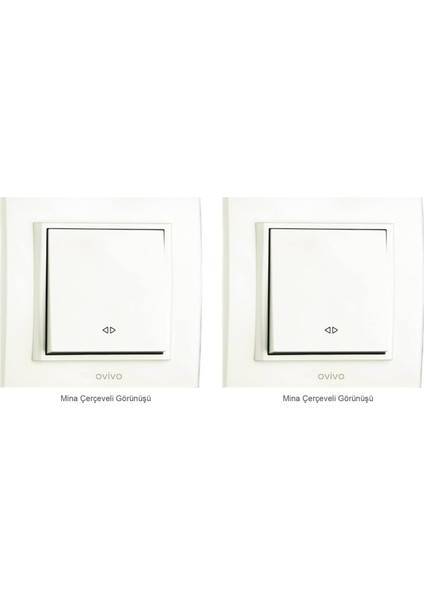 Ovivo Mina Beyaz Vavien Çerçeve Dahil (2 Adet)
