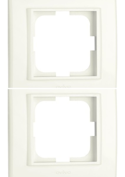 Ovivo Mina Beyaz İkili Çerçeve (2 Adet)