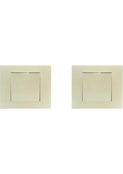 Ovivo Grano Krem Anahtar Çerçeve Dahil (2 Adet)