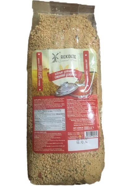 Süzme Yoğurtlu Tarhana Çorbası 1000 gr