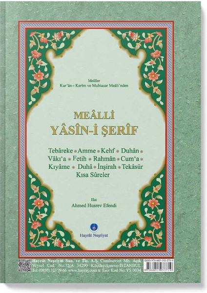 Yasin-I Şerif Cüzü Çanta Boy (Mealli) fiyatları