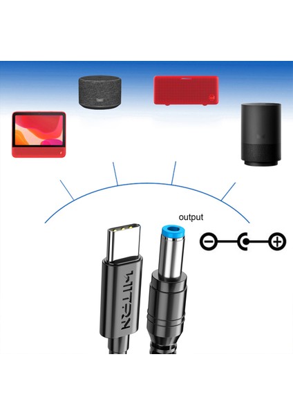 2m Type Pd Ila 9V 12V 15V 20V 20V 5.5x2.5mm Yönlendirici Dizüstü Bilgisayar Için Güç Kaynağı Kablosu - Siyah (Yurt Dışından) fırsatları