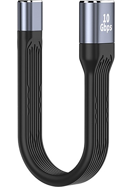 Usb-C-Usb-C Uç Bağlantılarına Sahip USB Type-C Kablosu 3 Kablo - Siyah (Yurt Dışından)