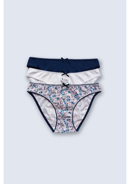 3'lü Ekonomik Paket Flowers Garden 2700 Pamuklu Basic Brief Külot