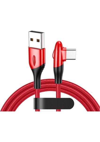 Hızlı USB Kablo Ağır Dermi Şarj Senkronizasyon Şarj Cihazı Typec 90 Derece Açısı (Yurt Dışından)