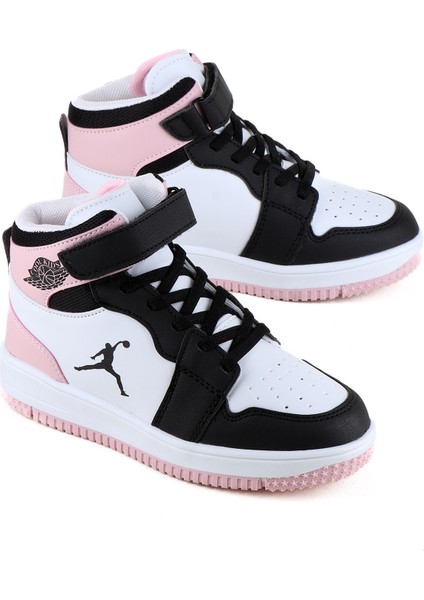 Motion Çocuk Bilekli Basketbol Ayakkabısı Cırt Cırtlı Tasarım Poliüretan Taban