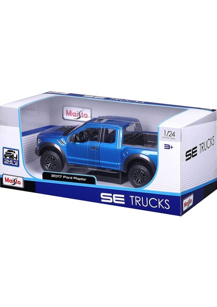 1/24 2017 Ford Raptor Model Araba - Mavi fırsatları