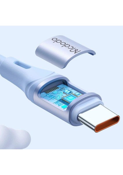 CA-2211 Type-C To Type-C 65W 3A Hızlı Data Şarj Kablo 1.2m -Beyaz