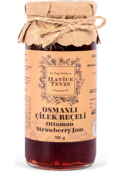 Osmanlı Çilek Reçeli -310 gr