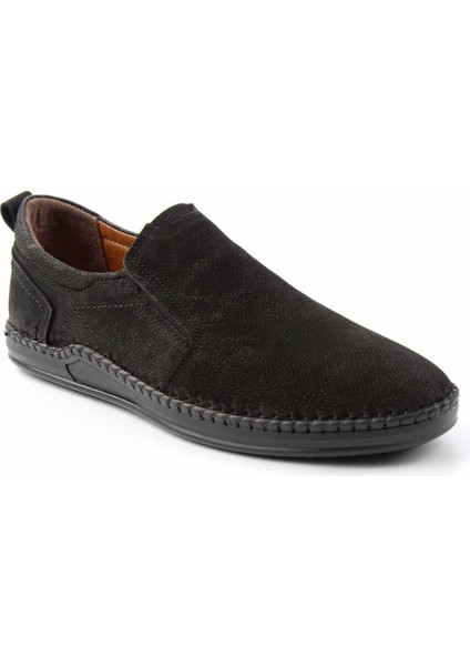 Siyah Nubuk Leather Erkek Casual Ayakkabı E01733701501