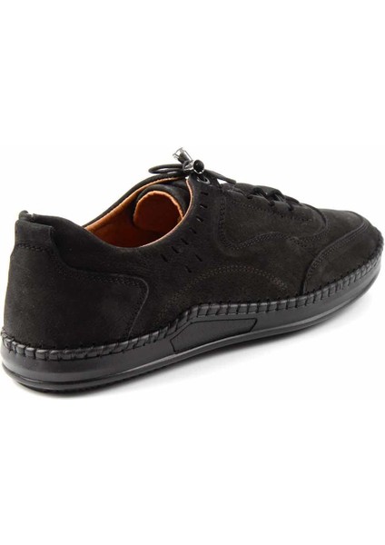 Siyah Nubuk Leather Erkek Casual Ayakkabı E01733702201 fırsatları