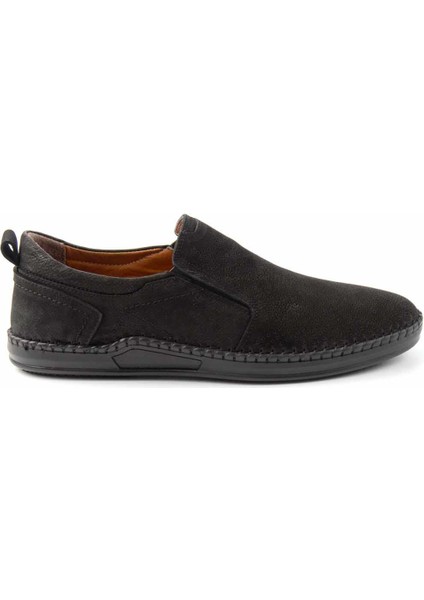 Siyah Nubuk Leather Erkek Casual Ayakkabı E01733701501