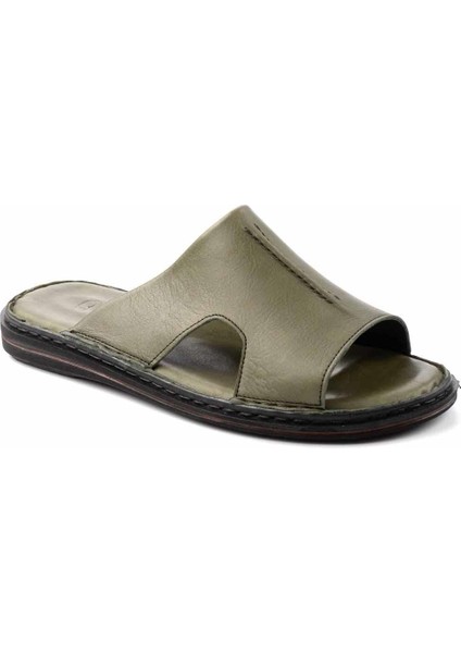 Haki Leather Erkek Terlik E04804050603 modelleri