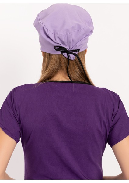 Lila Kalp Ritim Desenli Doktor Hemşire Hastane Medikal Cerrahi Bone B176 modelleri